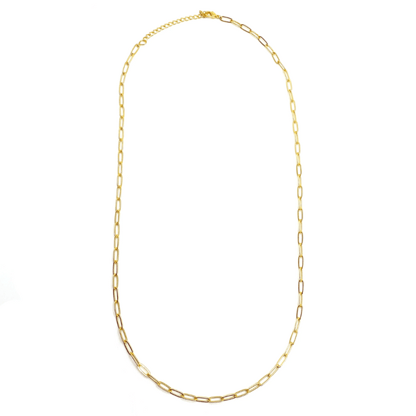 Swing Paperclip Necklace - gold tone | Purpose Jewelry