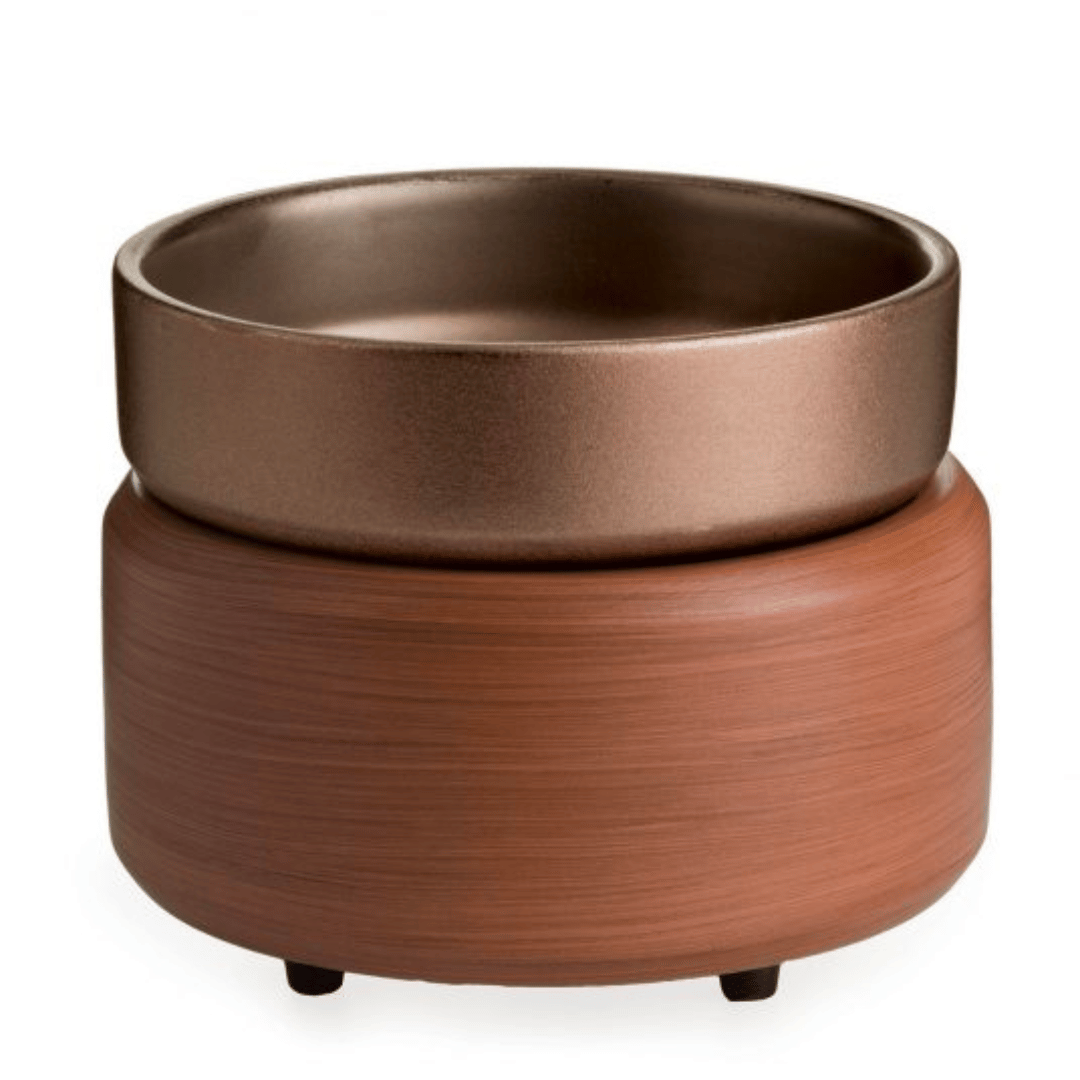 Pewter Walnut 2-In-1 Classic Fragrance Warmer | Soy Delicious + Candle Warmers