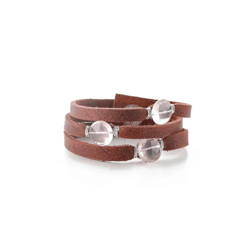 Mini Cinco Leather Wrap Bracelet | Liv & B