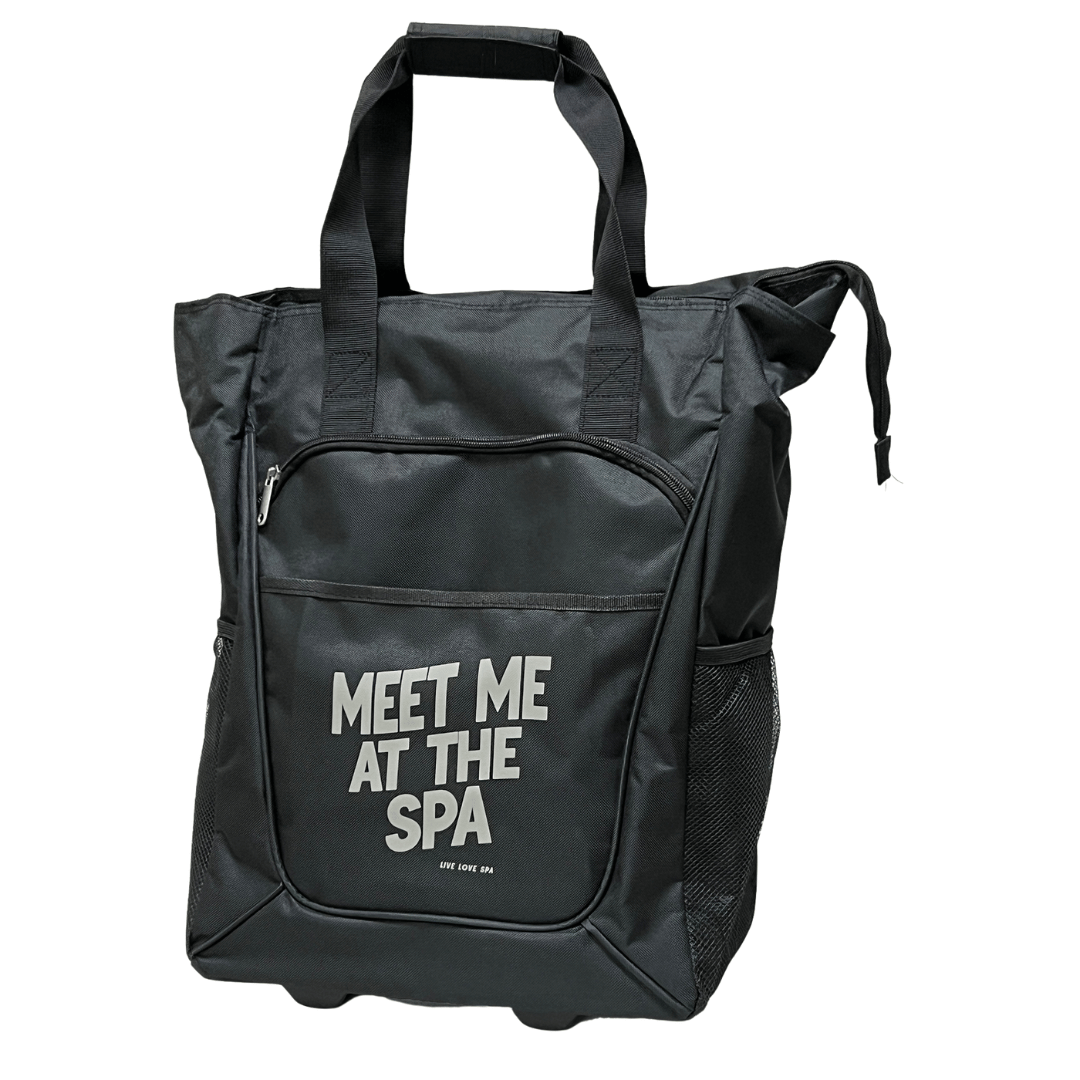NEW Meet Me at the Spa Rolling Trade Show Tote | Live Love Spa
