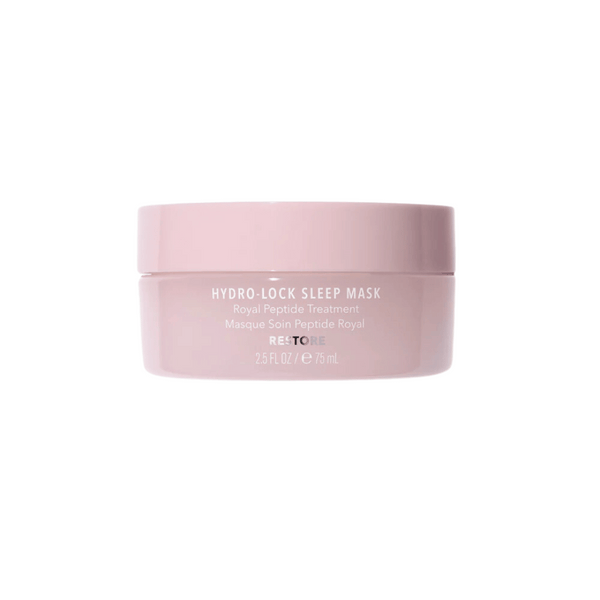 Hydro-Lock Sleep Mask | HydroPeptide in a soft pink jar, a royal peptide treatment designed for skincare and overnight restoration.