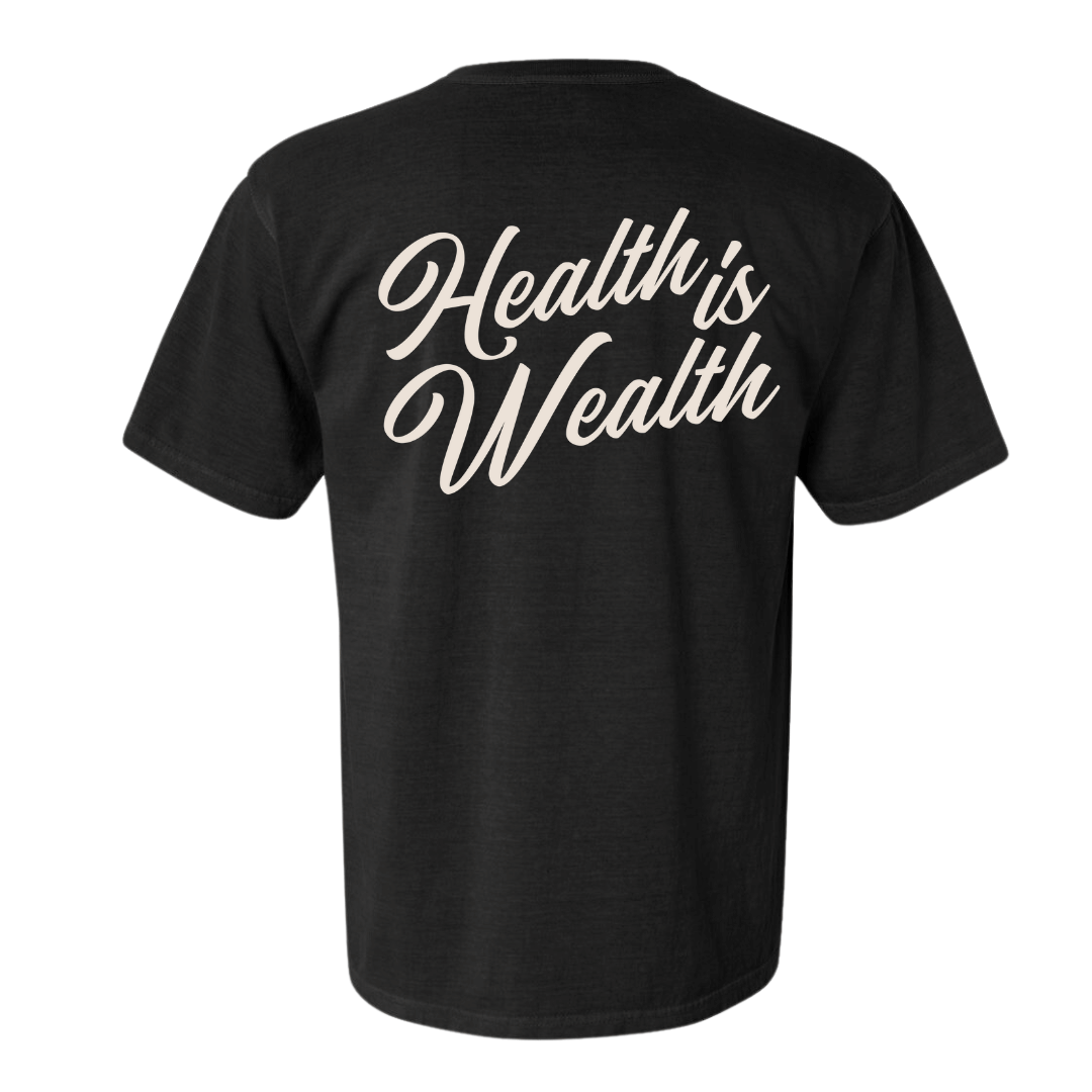 Health Is Wealth T-Shirt | Lucky Owl