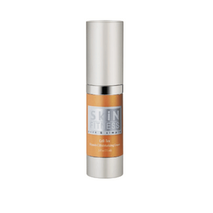 Bottle of Cell-Tex Vitamin C Cream | Skin Fitness Therapy skincare product with orange label and silver cap for moisturizing and skin wellness.
