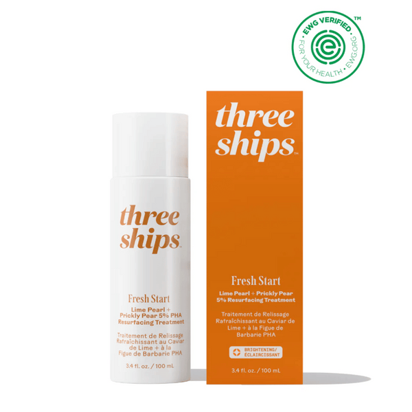 Fresh Start Lime Pearl + Prickly Pear 5% PHA Resurfacing Treatment | Three Ships