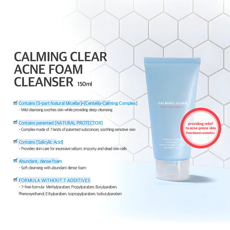 Calming Clear Acne Foam Cleanser | Leaders