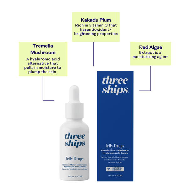Jelly Drops™ Kakadu Plum + Mushroom Hyaluronic Acid Serum | Three Ships