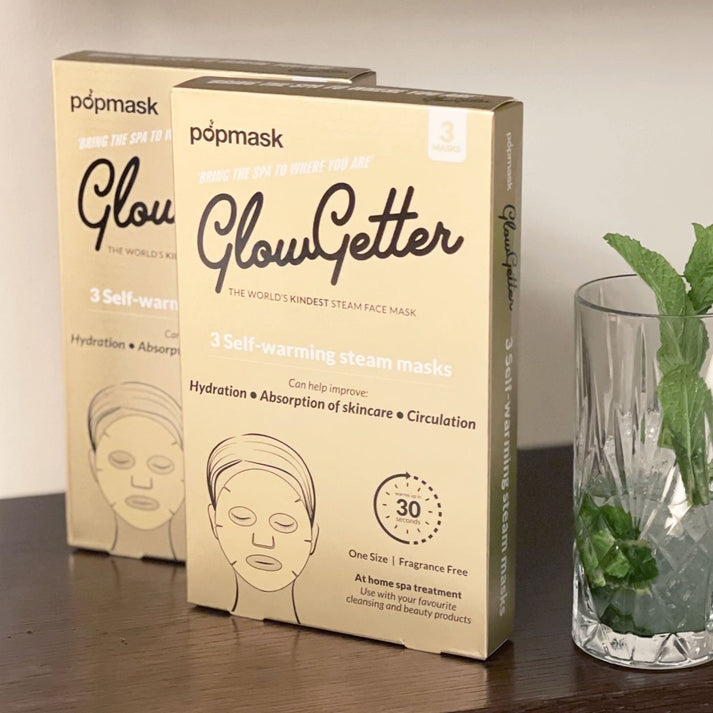 GlowGetter- 3 Steam Self-Warming Face Masks | Popmask