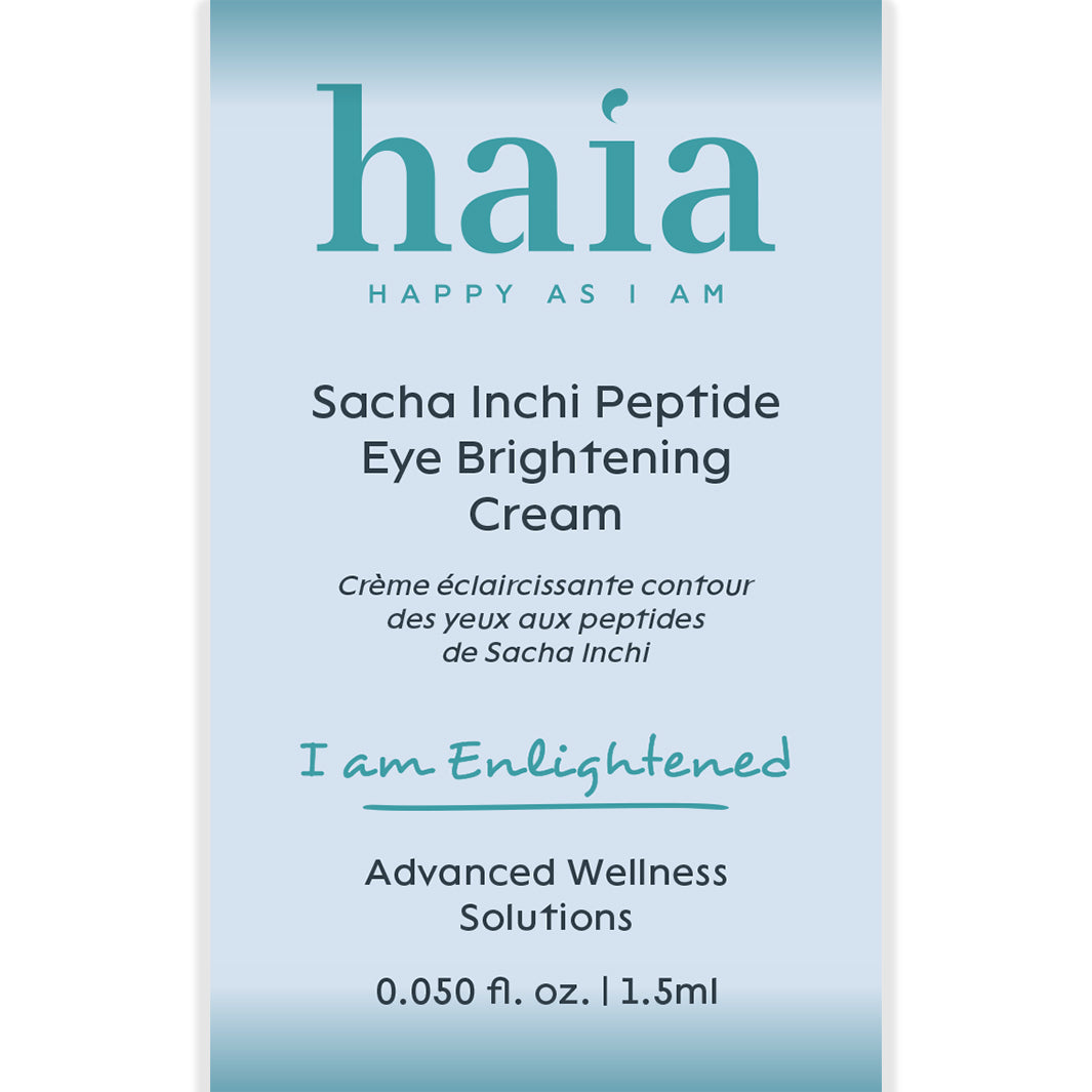 I am Enlightened | Sacha Inchi Peptide Eye Brightening Cream | haia
