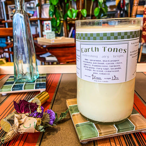 Earth Tones Soy Wax Candle | Wonky Wicks