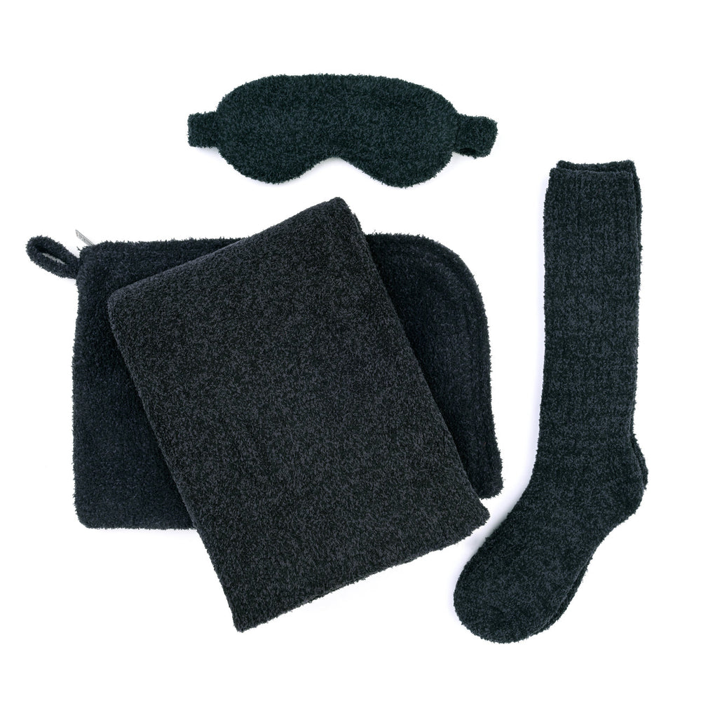 Travel Set (Blanket, Socks, Eyemask, Bag) | Kashwére