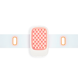 Recovery Loop | LightStim device featuring LED light therapy panel designed for skincare and body care wellness, with an adjustable white strap for comfortable wear.