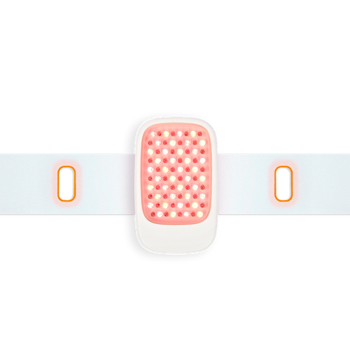 Recovery Loop | LightStim device featuring LED light therapy panel designed for skincare and body care wellness, with an adjustable white strap for comfortable wear.