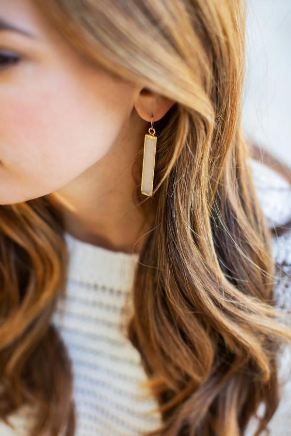 Selenite Earrings | Meghan Bo