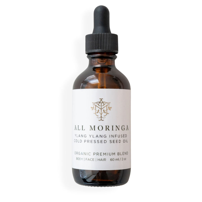 Premium Pure 100% All Natural Organic Moringa Oleifera Cold Press Seed Oil (Ben oil) for Face, Body, and Hair | All Moringa