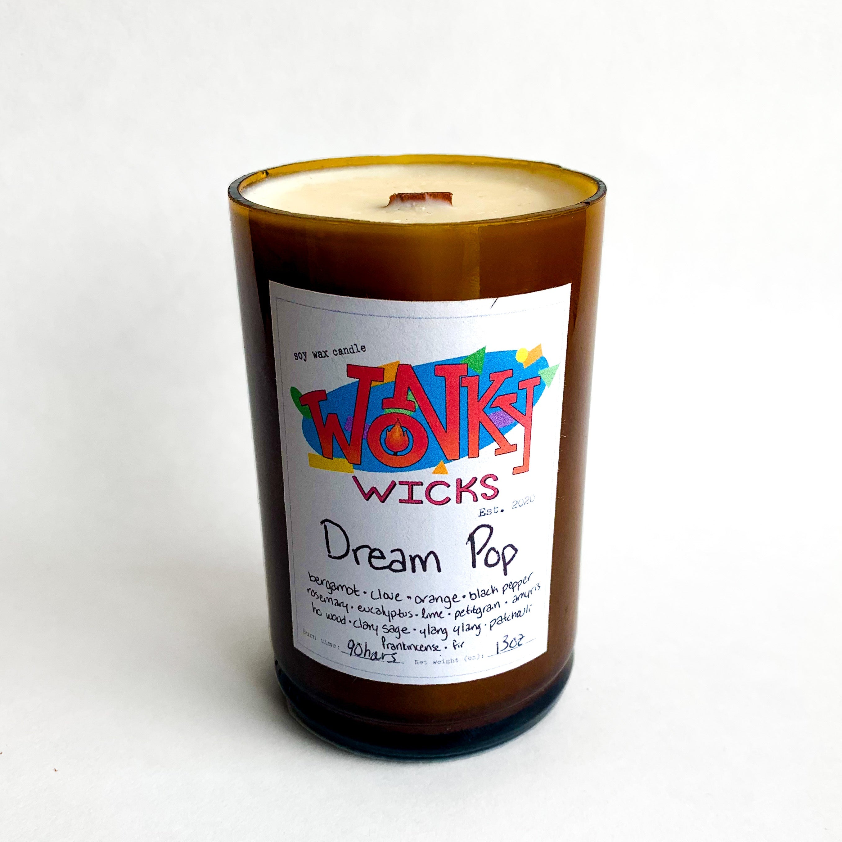 Dream Pop Soy Wax Candle | Wonky Wicks