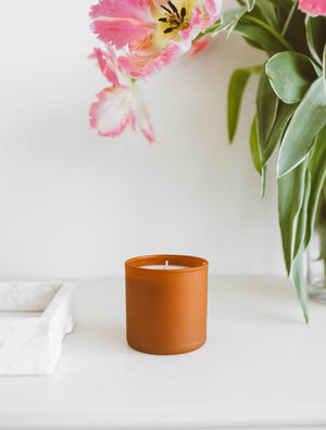 Cedar + Tobacco Dignity Series Glass Jar Soy Candle | Calyan Wax Co. - 5.3 oz