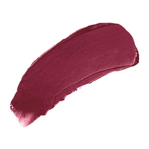 Swatch of deep berry shade lipstick with creamy, smooth texture showcasing the rich color of Triple Luxe Long Lasting Naturally Moist Lipstick | Jane Iredale.
