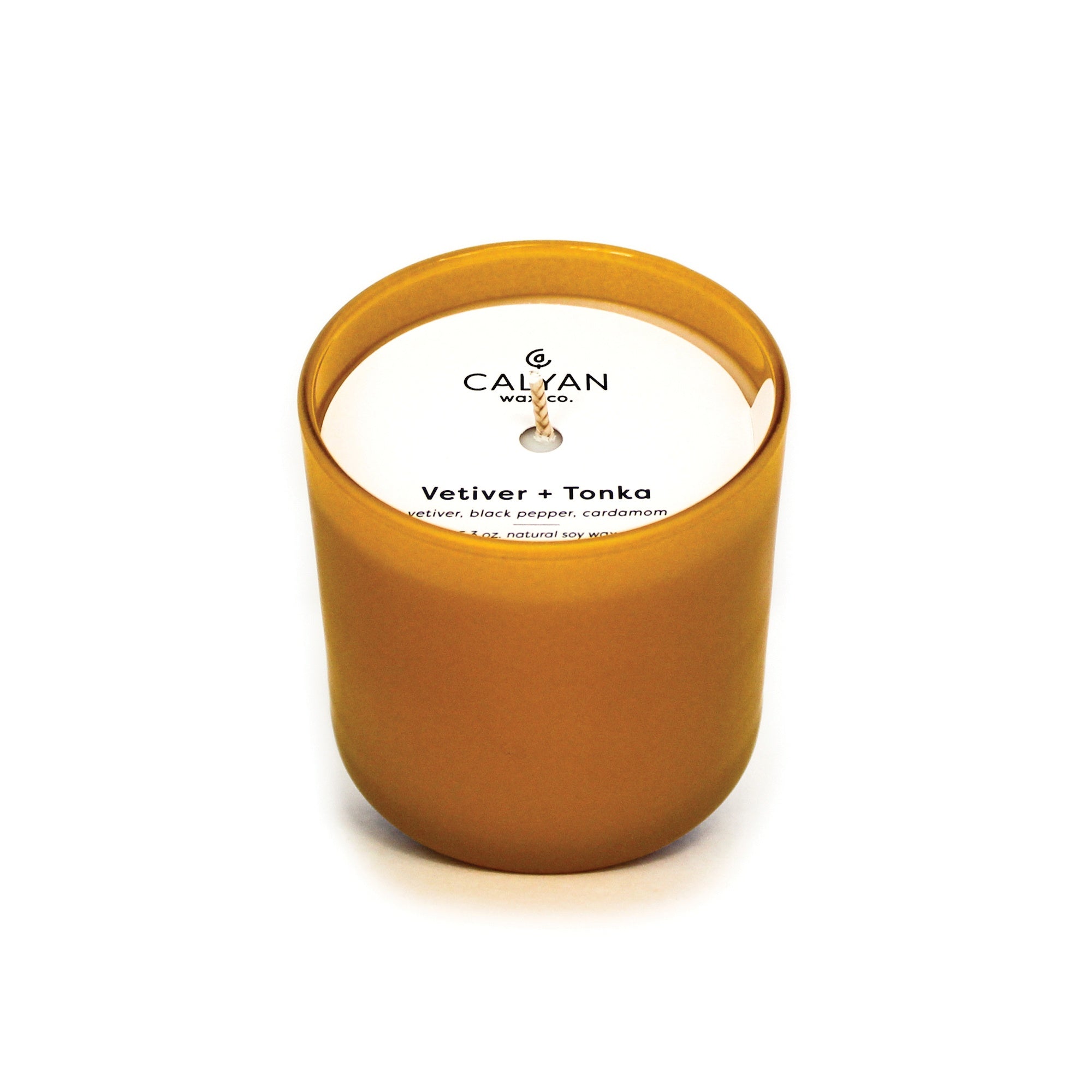 Vetiver + Tonka Dignity Series Glass Jar Soy Candle | Calyan Wax Co. - 5.3 oz