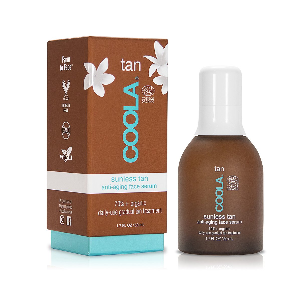 Organic Sunless Tan Anti-Aging Face Serum | COOLA