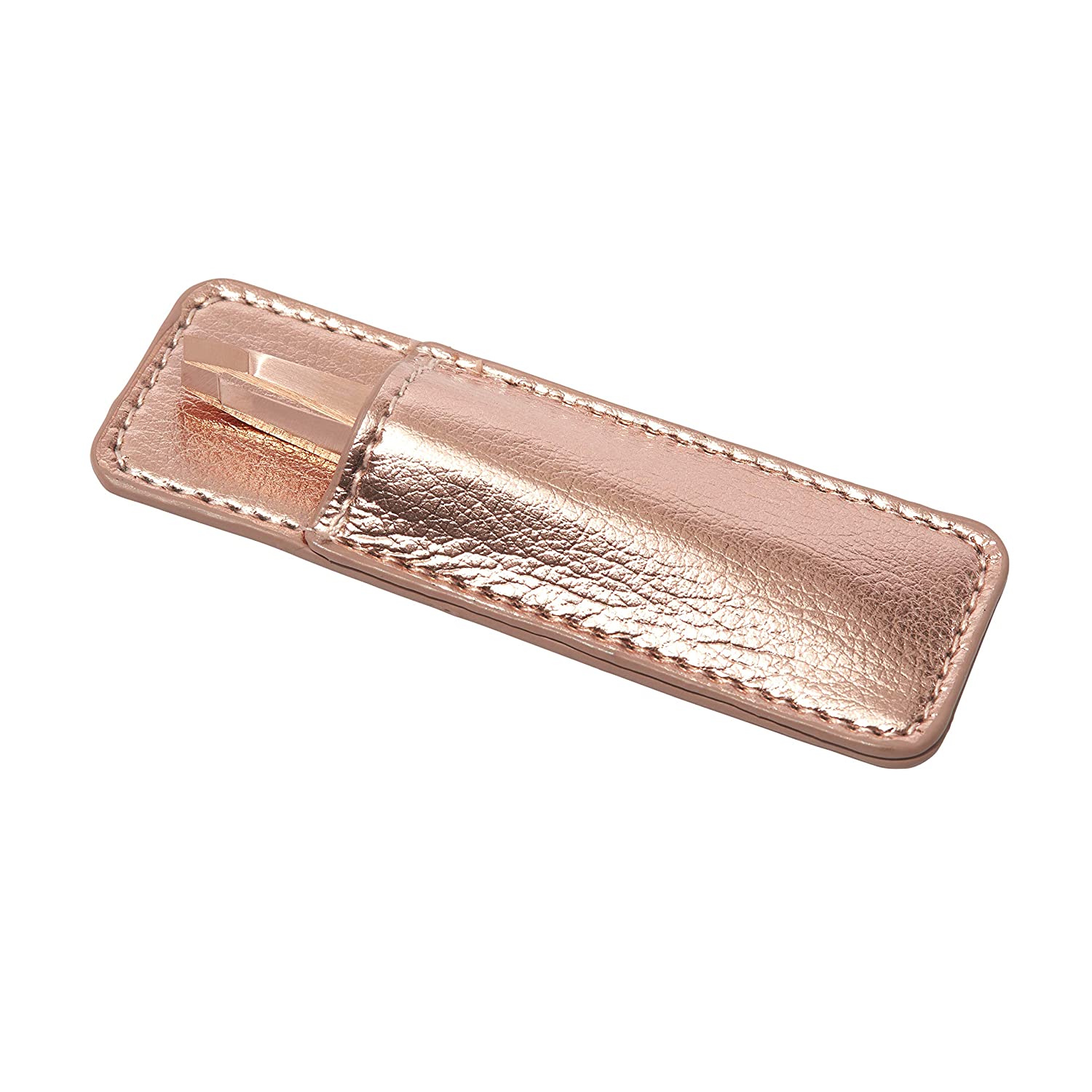 Rose Gold mini slant & case | Tweezerman