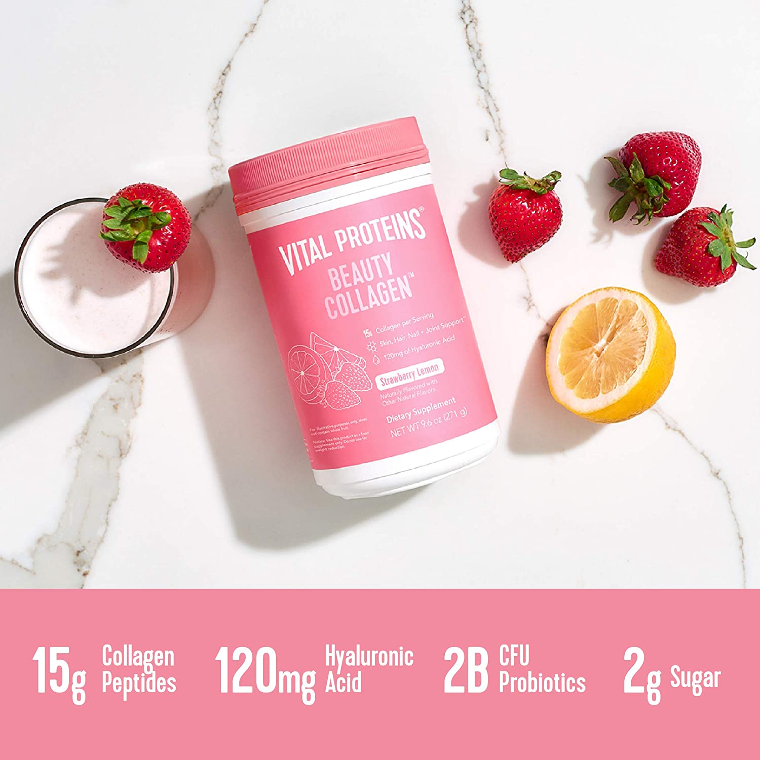 Beauty Collagen - Strawberry Lemon | Vital Proteins