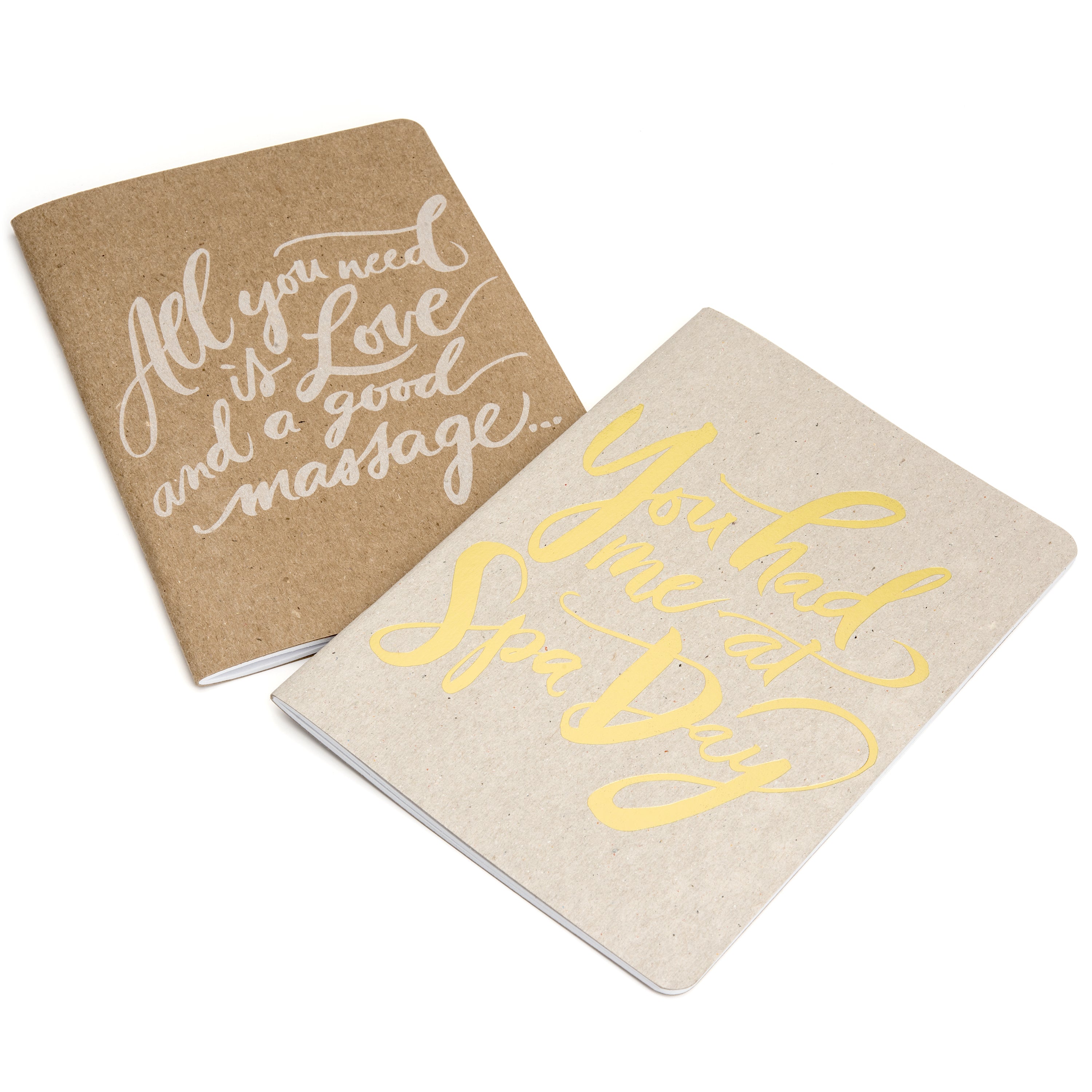 All you need is love and a good massage notebook | Scout Books
