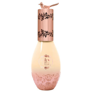 Elegant foundation bottle with intricate rose patterns and a rose gold cap topped by a small bird, containing Cool AF Lava Water Foundation | Pretty Vulgar.