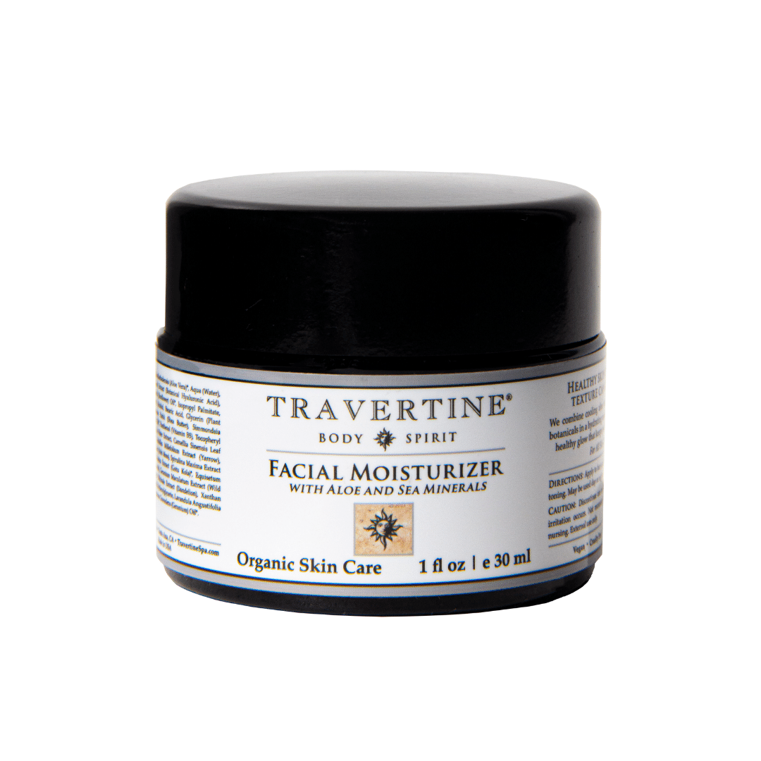Facial Moisturizer (with Aloe and Sea Minerals) | Travertine Spa
