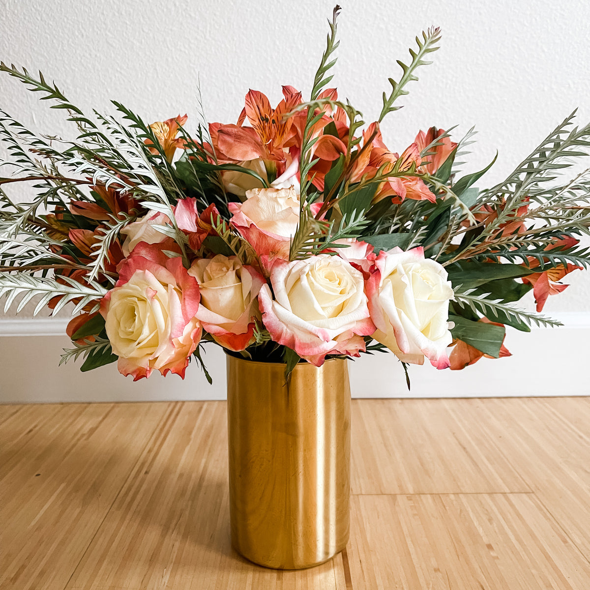 Gold Flower Vase