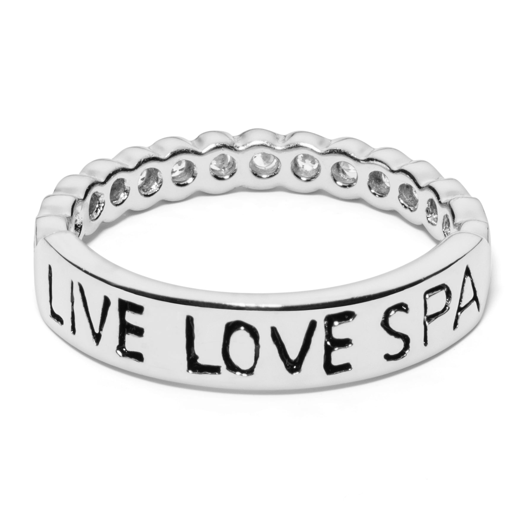 Live Love Spa Shiny Silver Ring | Live Love Spa