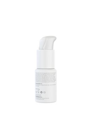 White pump bottle of Phyto Fusion Smoothie | Skin Moderne skincare product designed for facial and neck application, promoting natural radiant skin and wellness supplements.