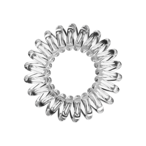 Clear spiral hair tie designed for gentle, strong hold, part of the ORIGINAL Value Pack 8 pc | invisibobble, ideal for all hair types and everyday wellness care.