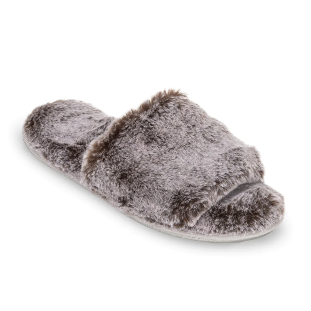 Lemon faux 2025 fur slippers