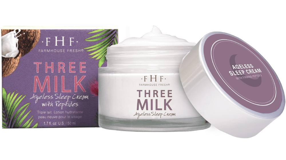 Three Milk Ageless Sleep Cream with Peptides | Farmhouse Fresh