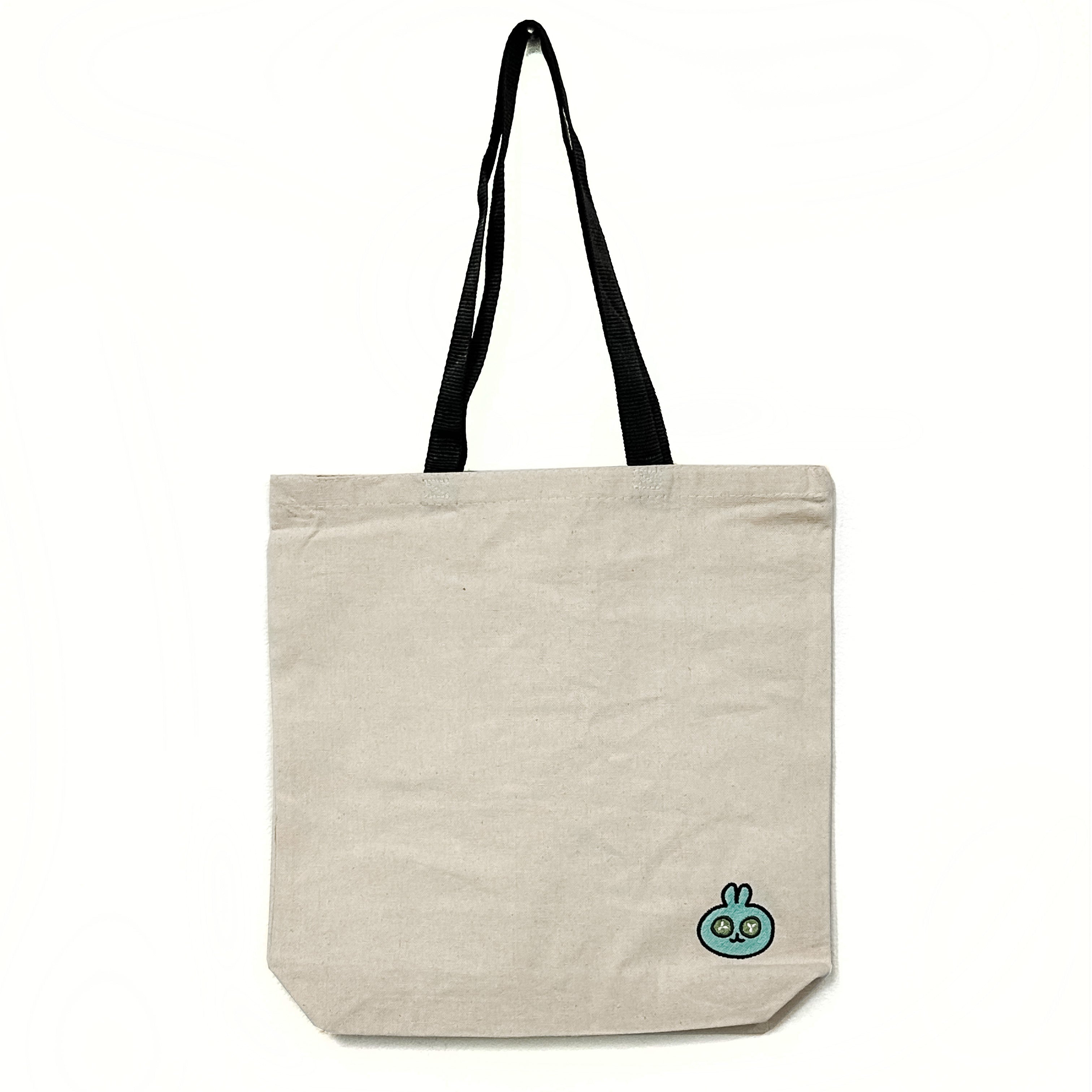 Canvas Totebag - with Embroidered Spa Bunny | Lucky Owl