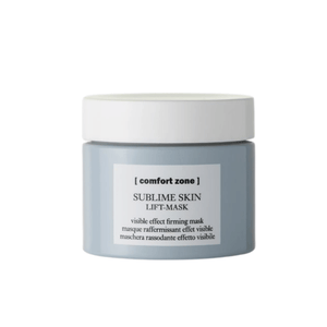 Sublime Skin Mask | [ comfort zone ] in a light blue jar with a white lid, designed as a visible effect firming skincare mask for glowing skin.