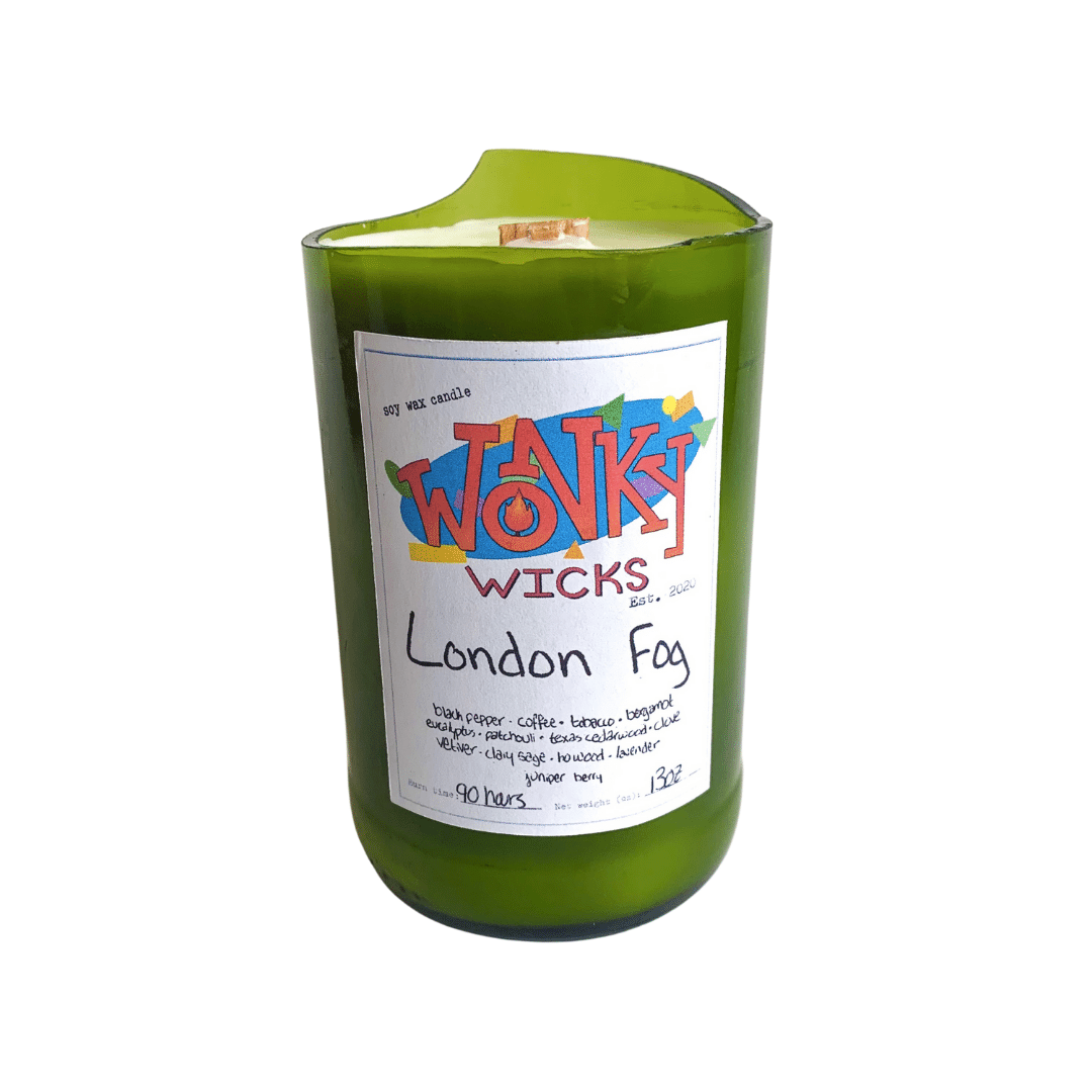 London Fog Soy Wax Candle | Wonky Wicks