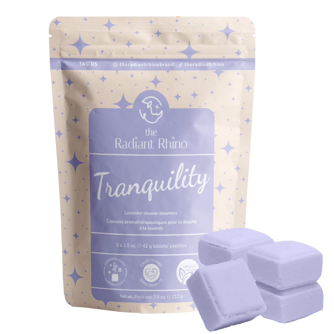 Tranquility | Lavender Shower Steamers | The Radiant Rhino