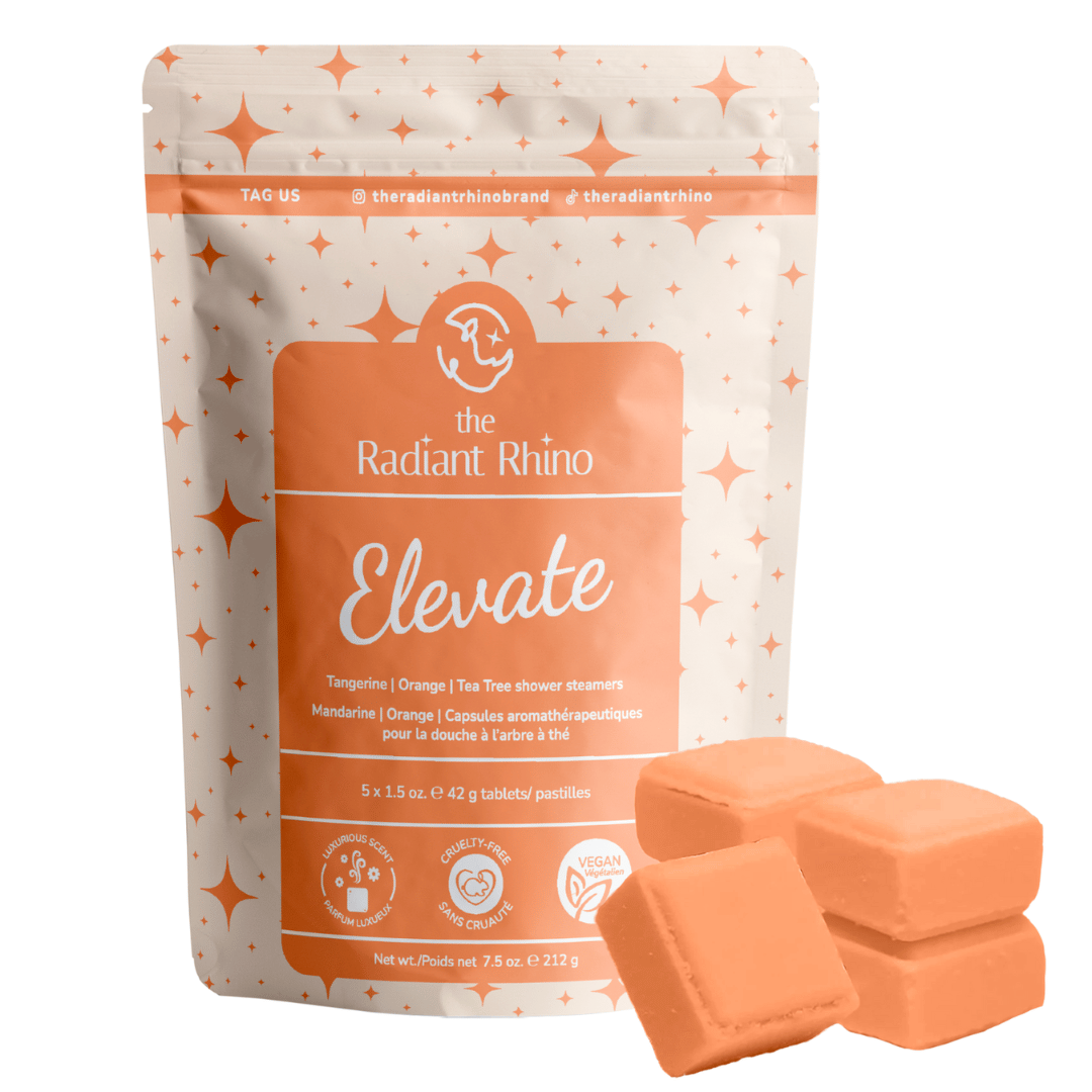 Elevate | Orange Shower Steamers | The Radiant Rhino