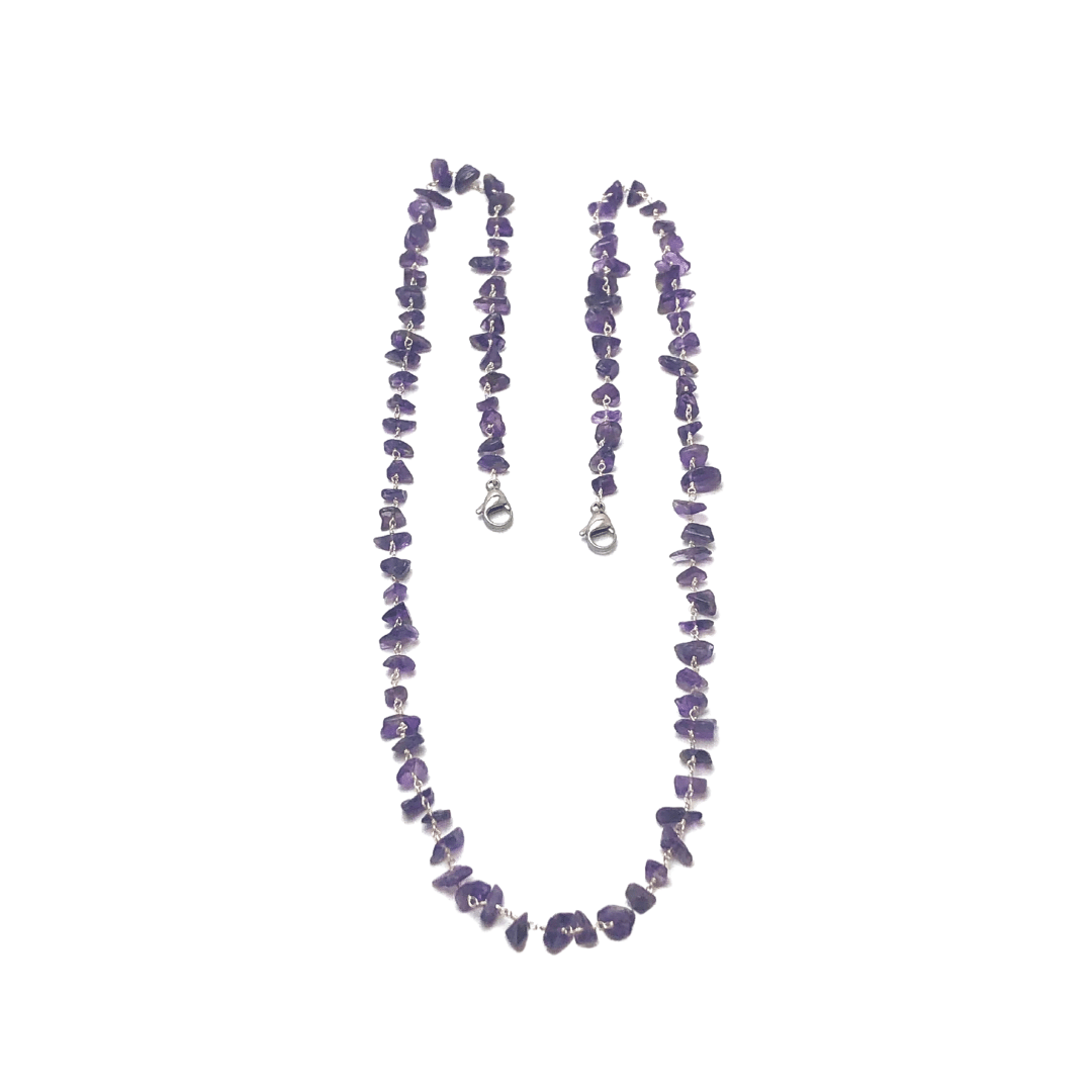 Amethyst Face Mask Chain | Monica Mauro
