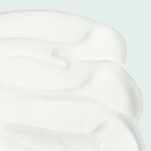 Close-up of smooth, creamy white gel texture for VITAL C hydrating eye recovery gel | IMAGE Skincare, highlighting its moisturizing and soothing skincare properties.