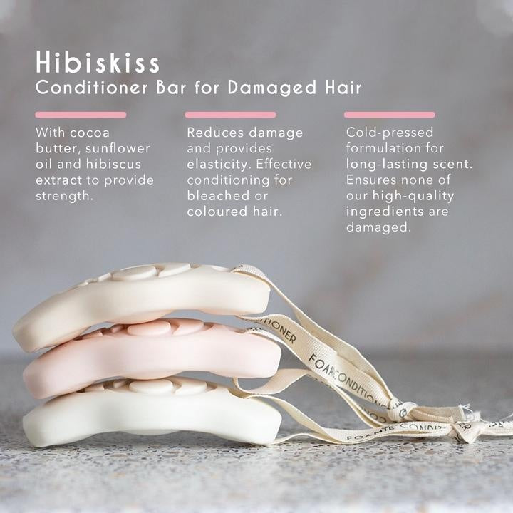 Hibiskiss Shampoo Bar - For Damaged Hair | Foamie