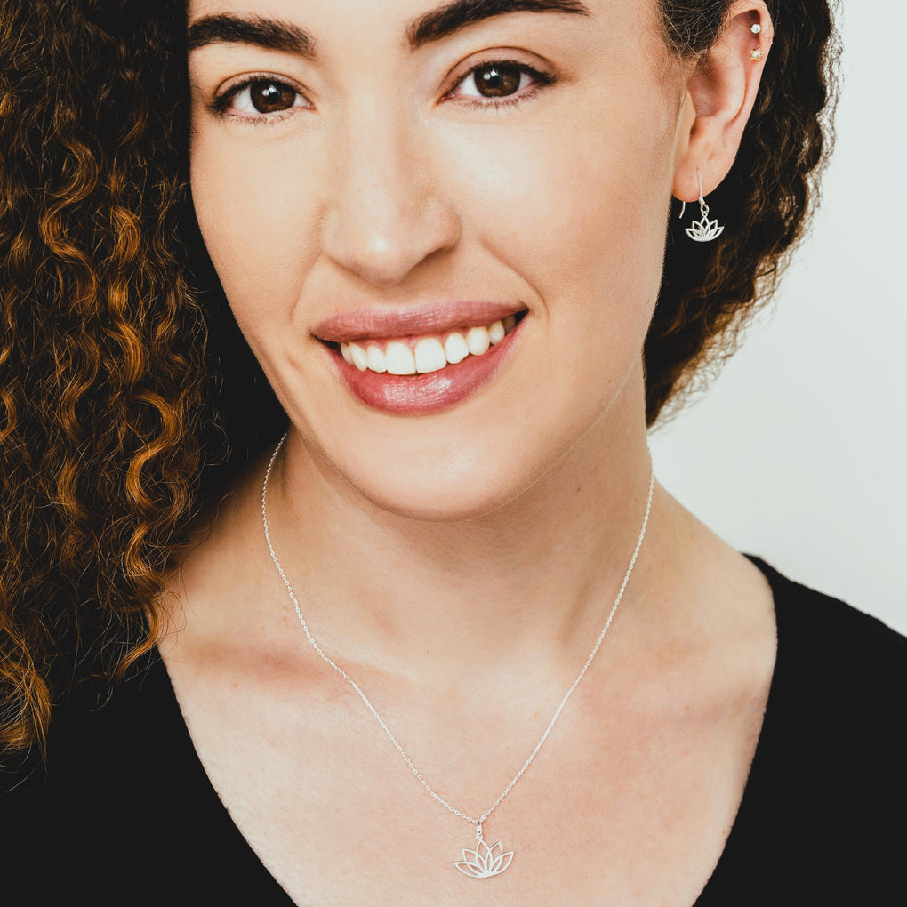 Discontinued - Lotus Necklace | Little Sparkles
